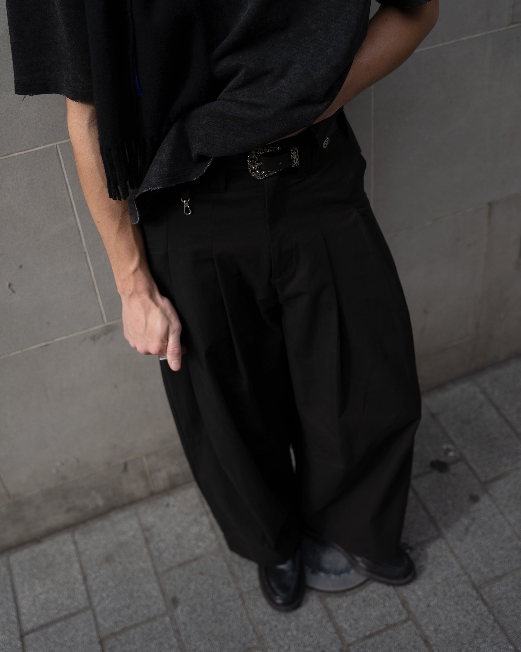 SHIBUYA Pleated Trouser (Black)