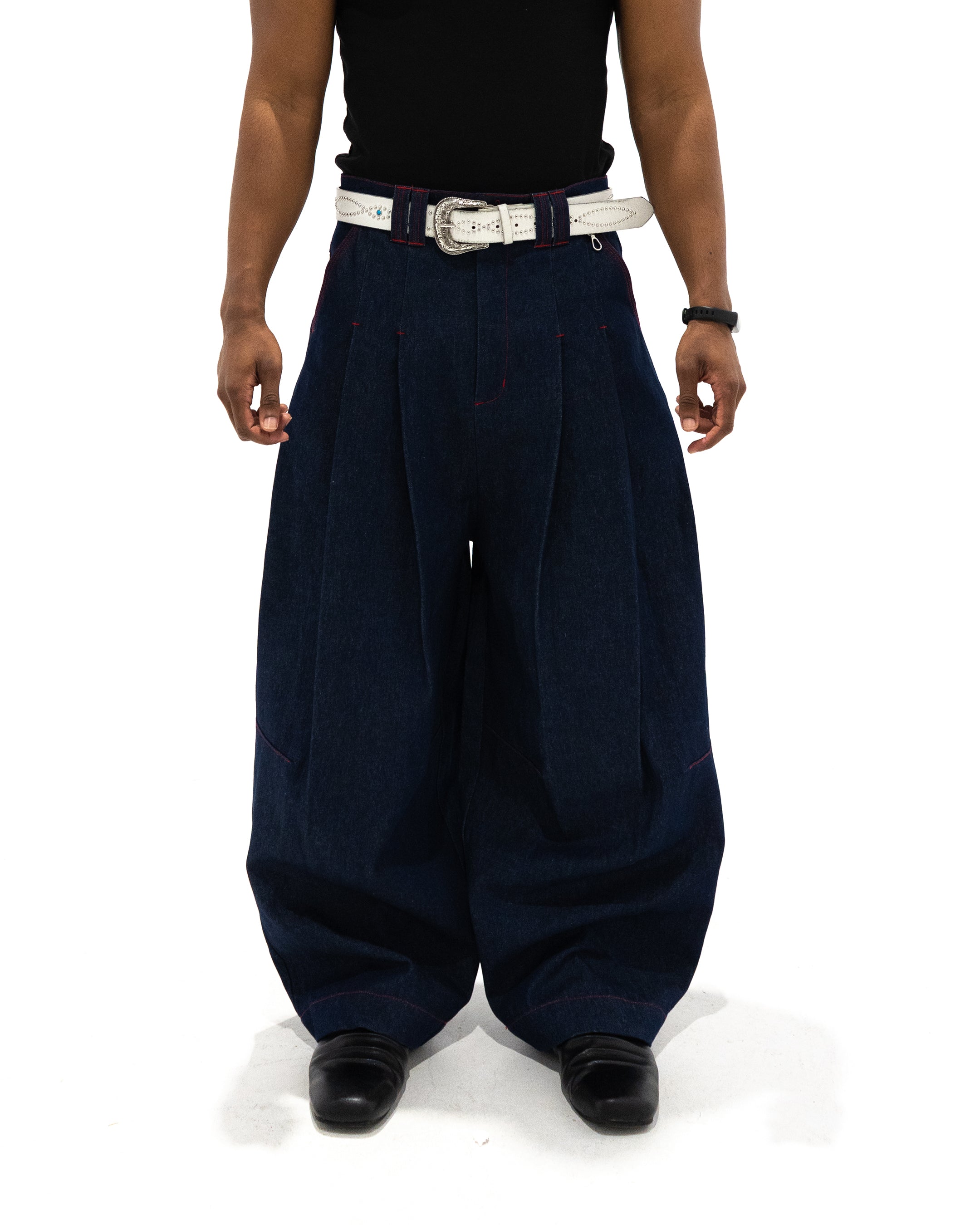 SHIBUYA Pleated Raw Denim (Indigo)