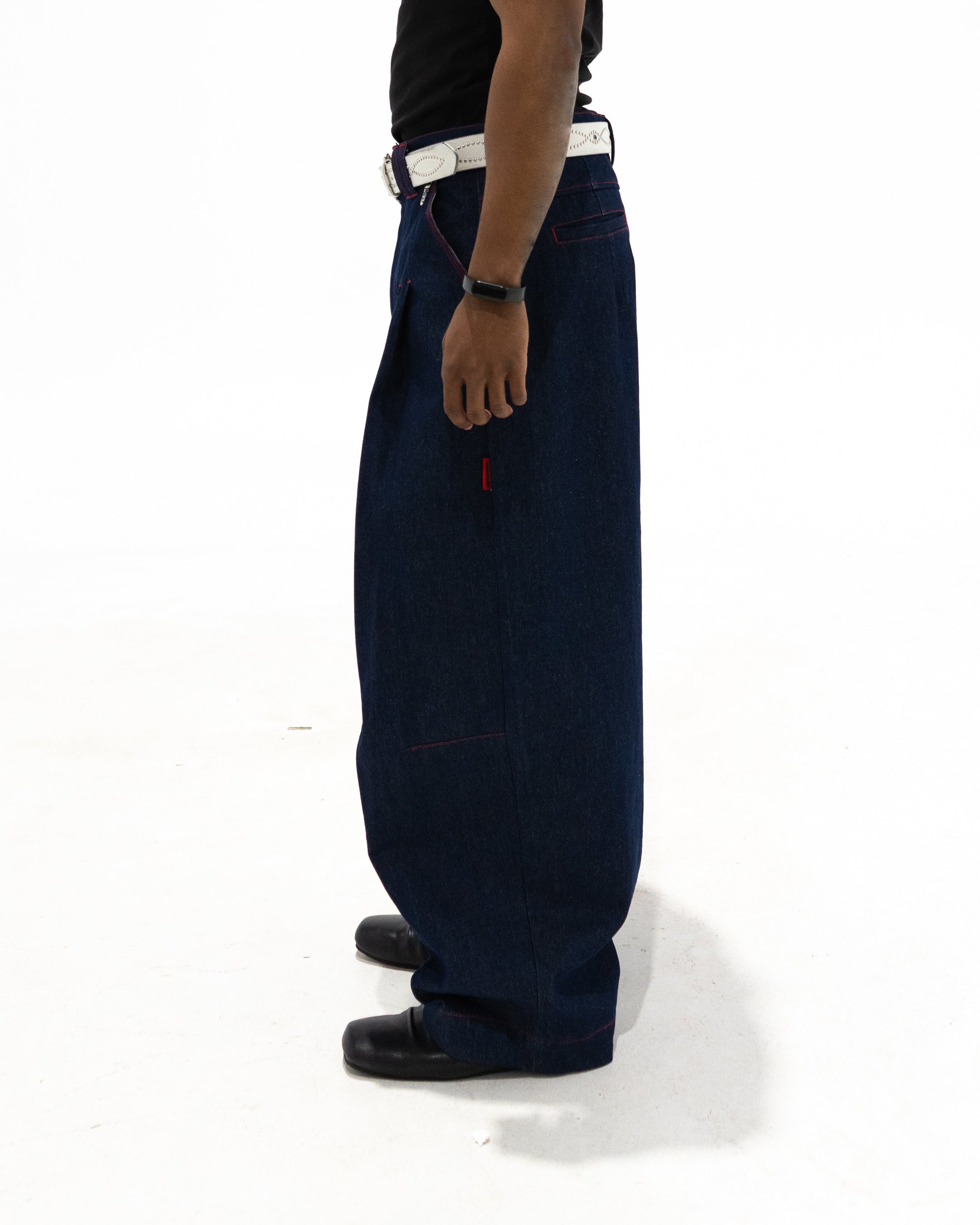 SHIBUYA Pleated Raw Denim (Indigo)