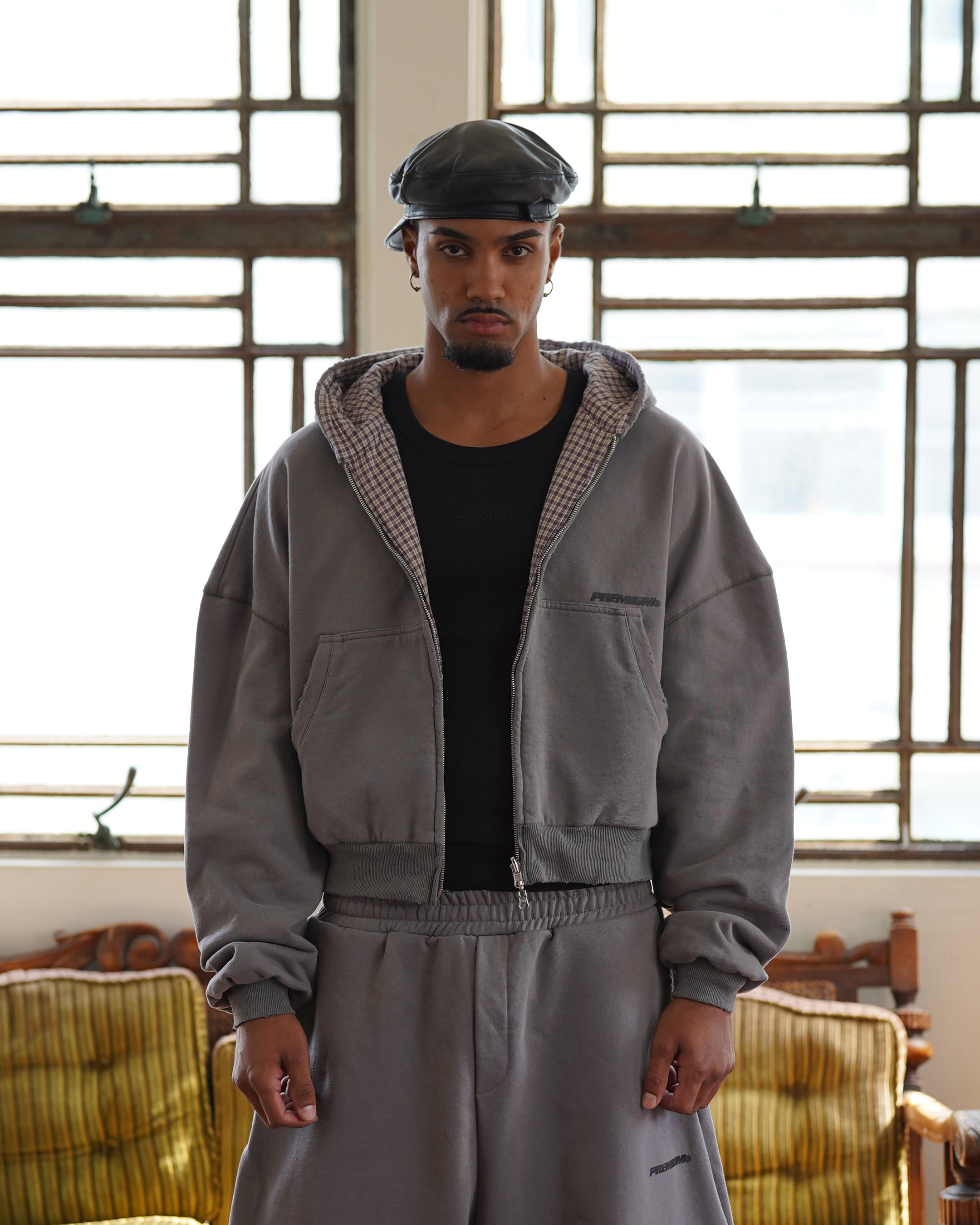 UNIFORM Reversible Hoodie (Concrete)