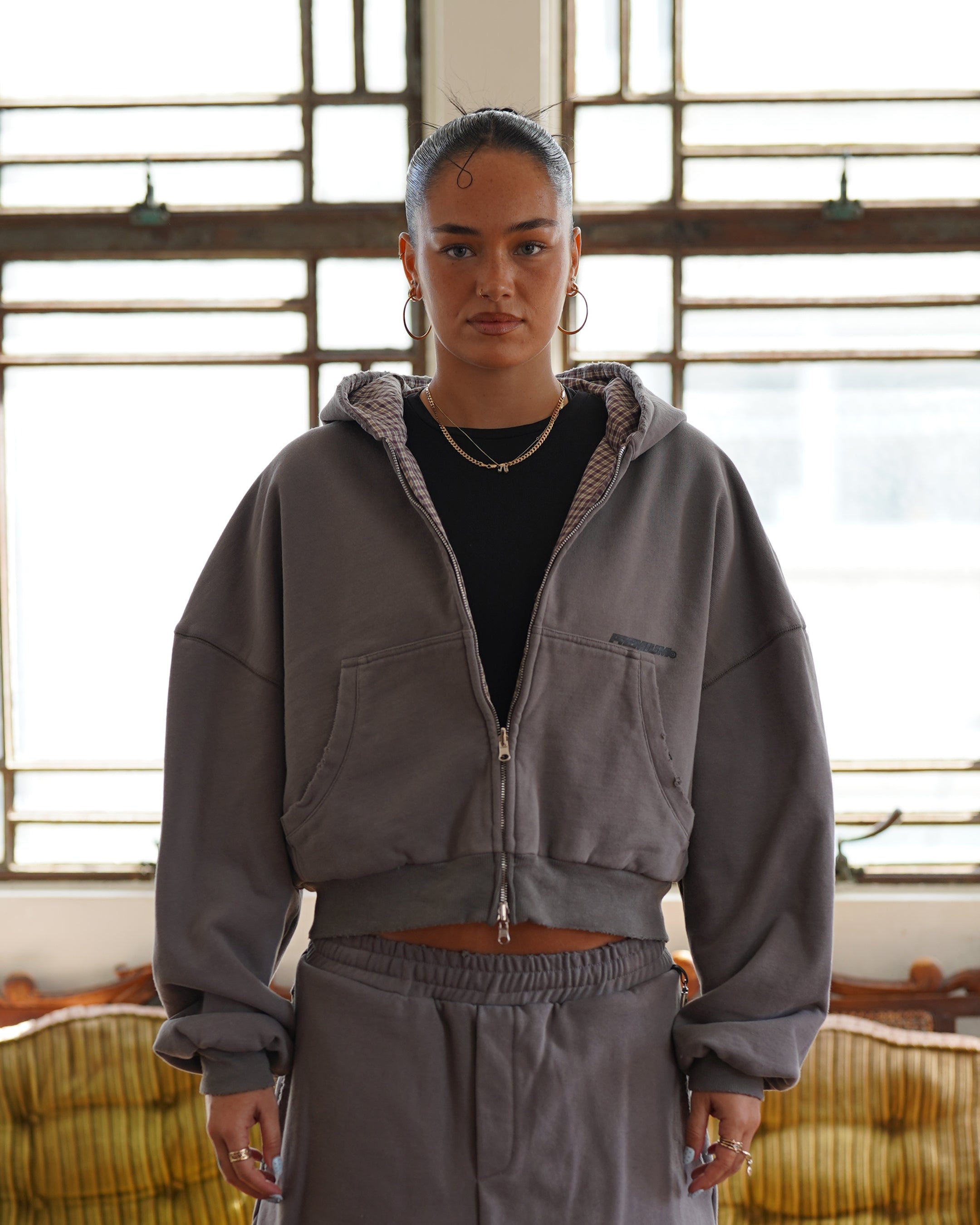 UNIFORM Reversible Hoodie (Concrete)
