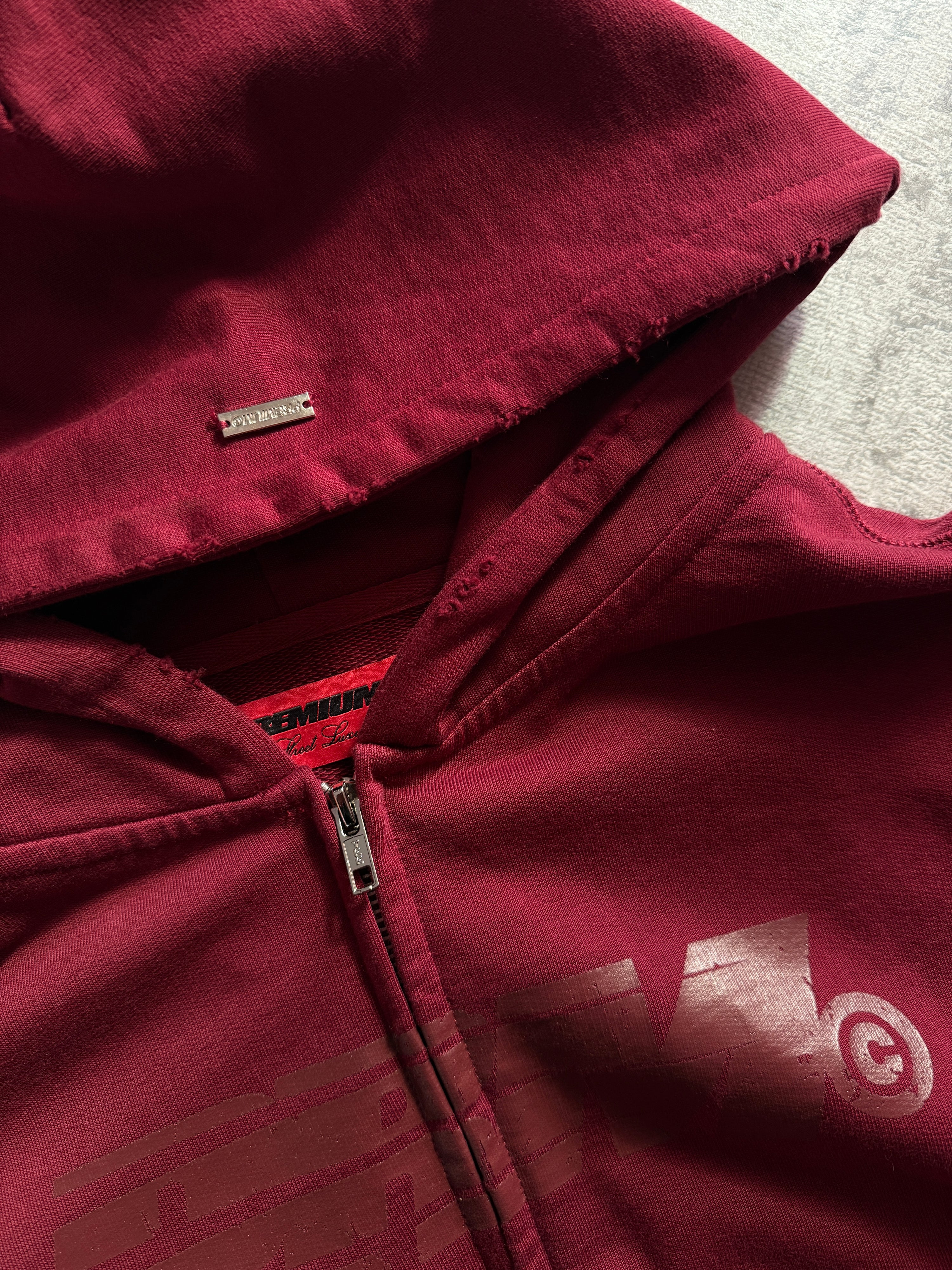 ATHLETICA Dual-Zip Hoodie (Wine)