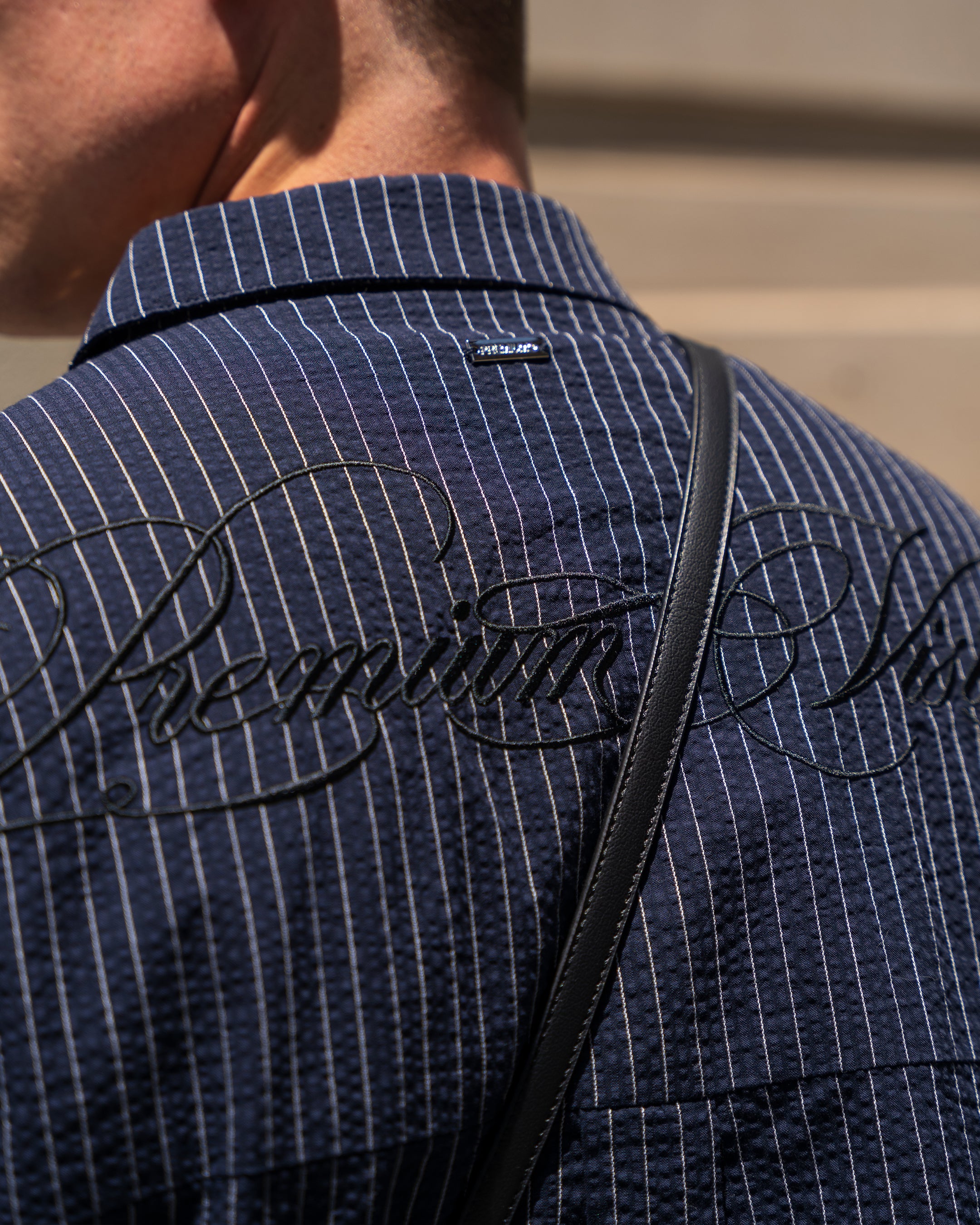 VISION Button-Up Shirt (Navy)