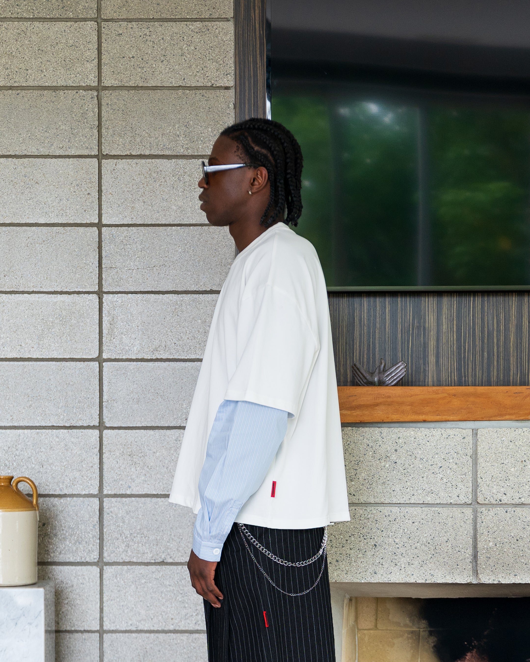 OXFORD Layered T-shirt (White)