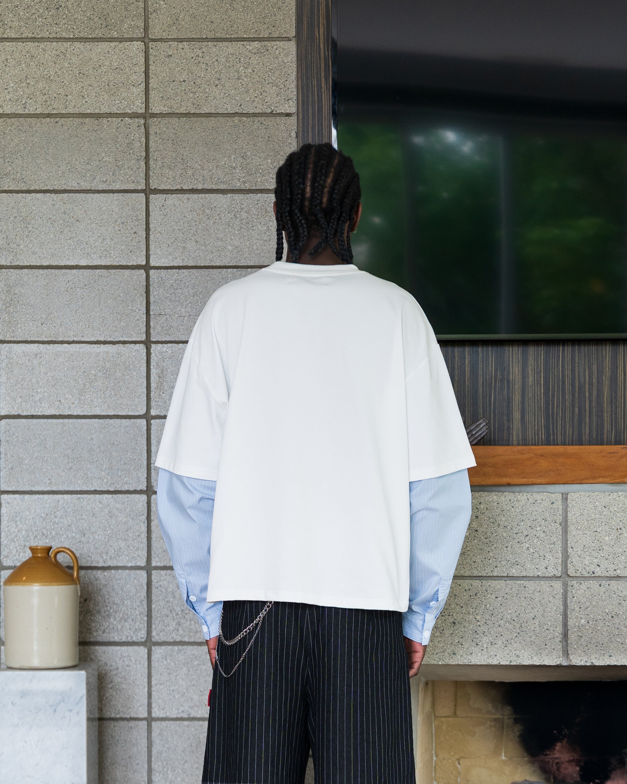 OXFORD Layered T-shirt (White)