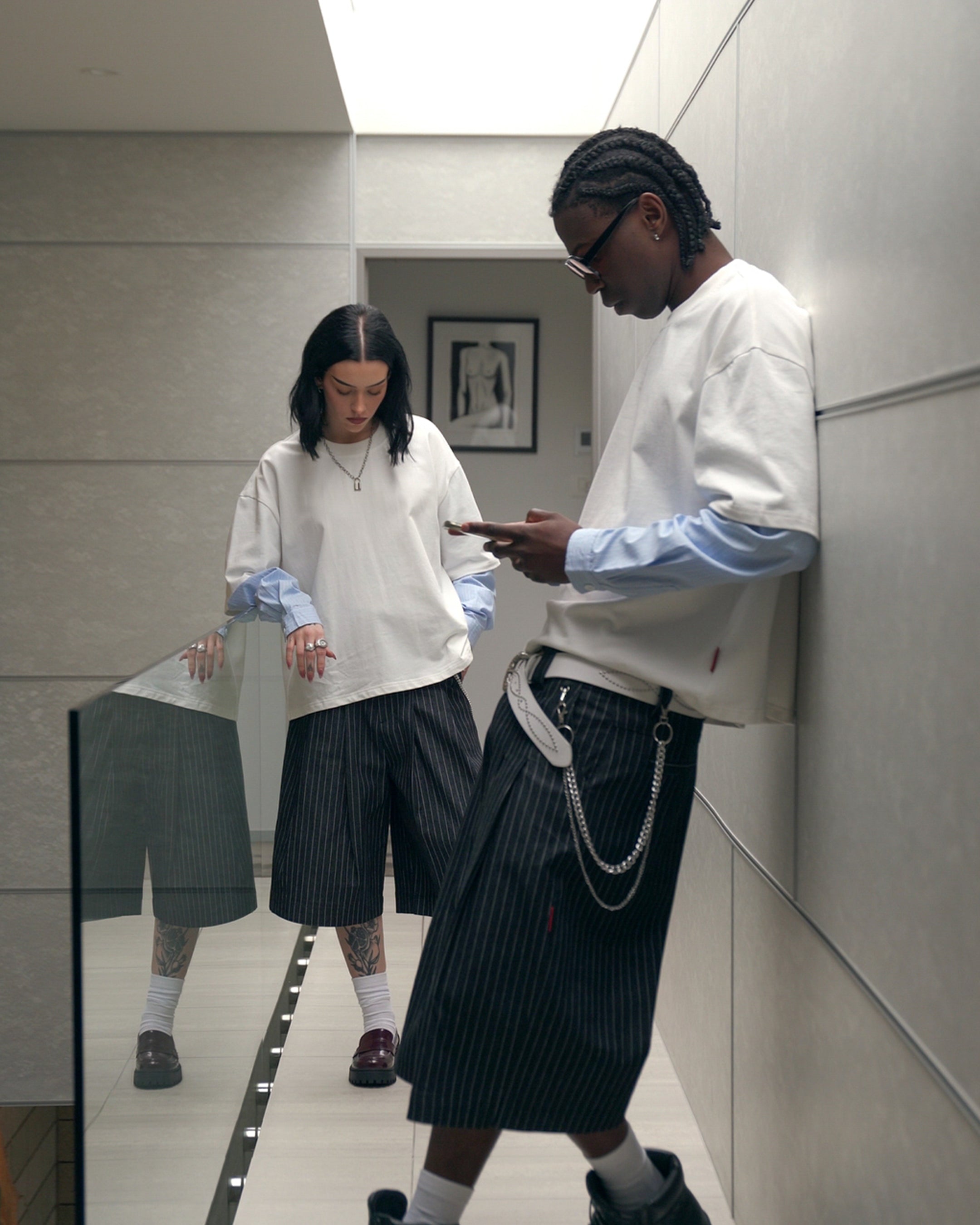 OXFORD Layered T-shirt (White)