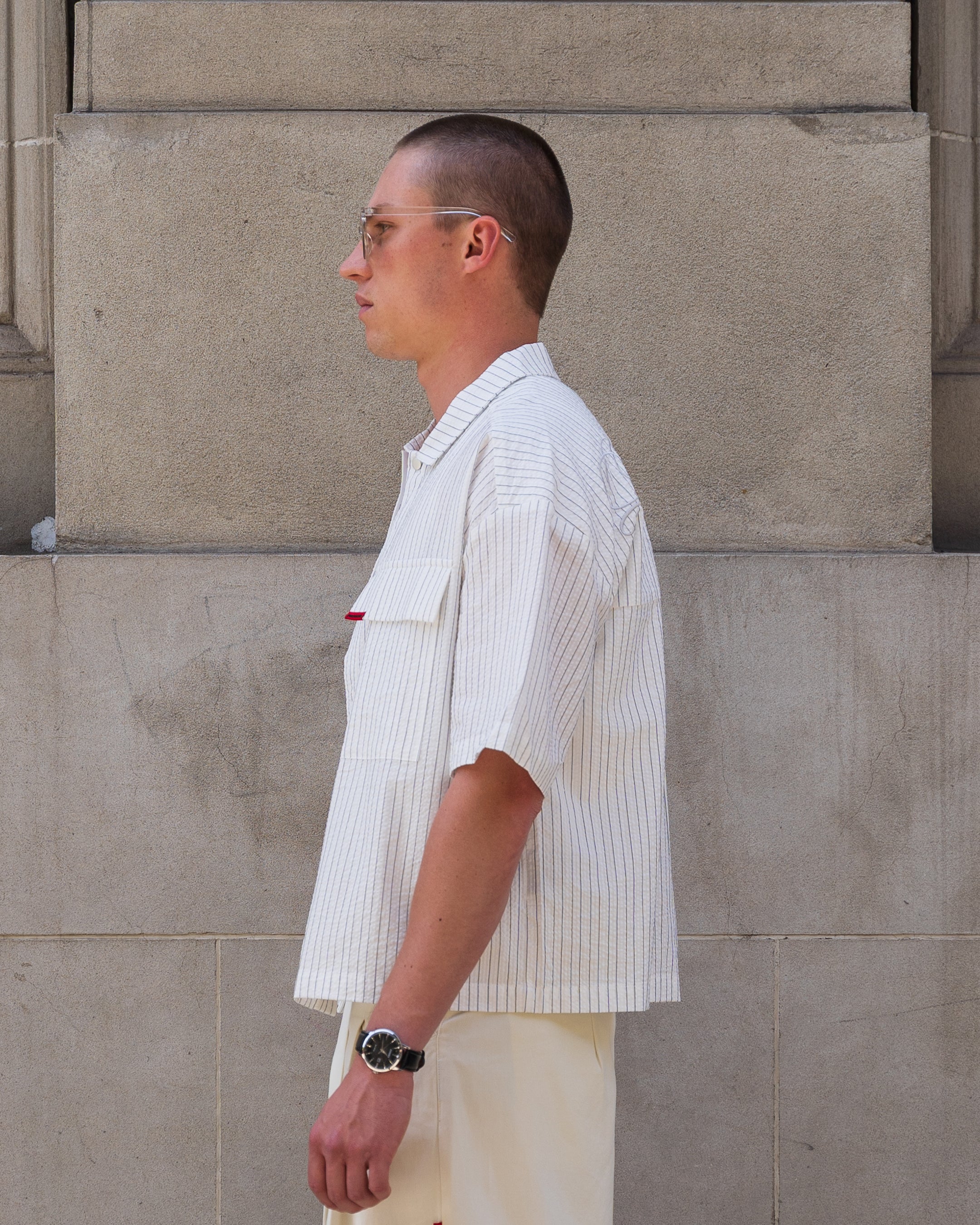 VISION Button-Up Shirt (White)