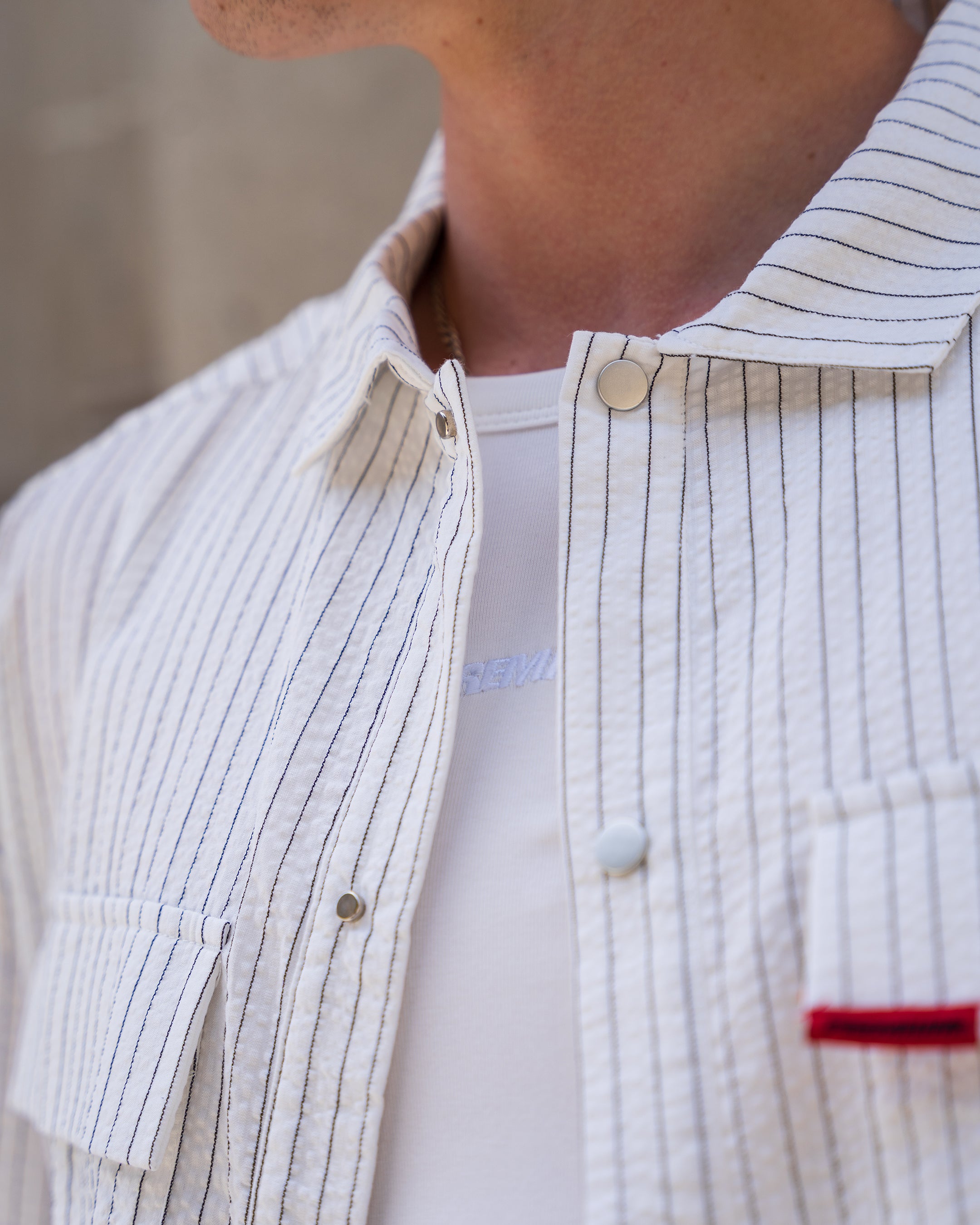 VISION Button-Up Shirt (White)