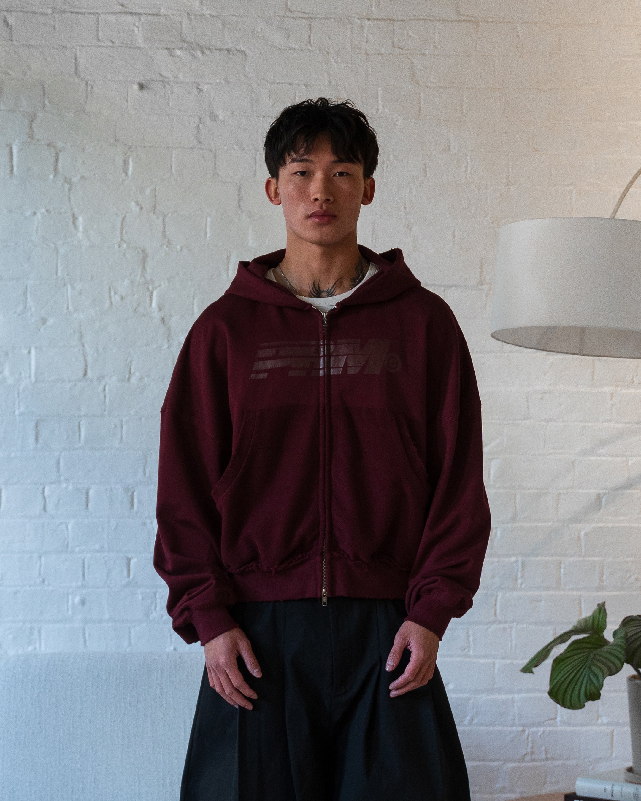 ATHLETICA Dual-Zip Hoodie (Wine)